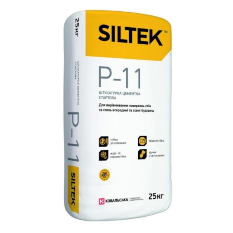 Штукатурка SILTEK РM-11 цементна стартова (4820118610085), 25 кг